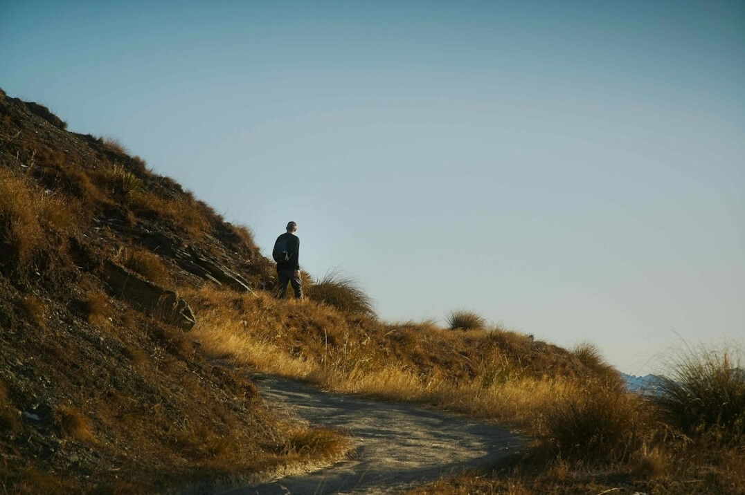 person on path to success