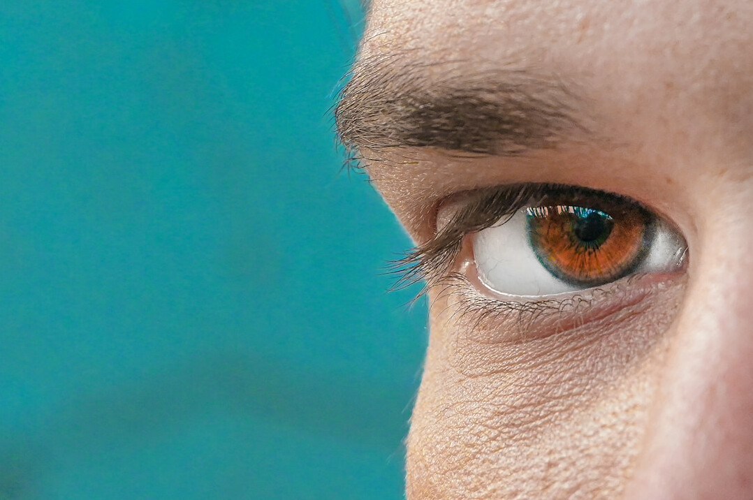 person making eye contact