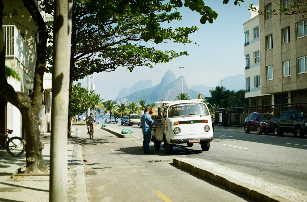 Close-up of two Brazilian people in attentive conversation